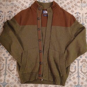 The North Face Olive and Chestnut Cardigan